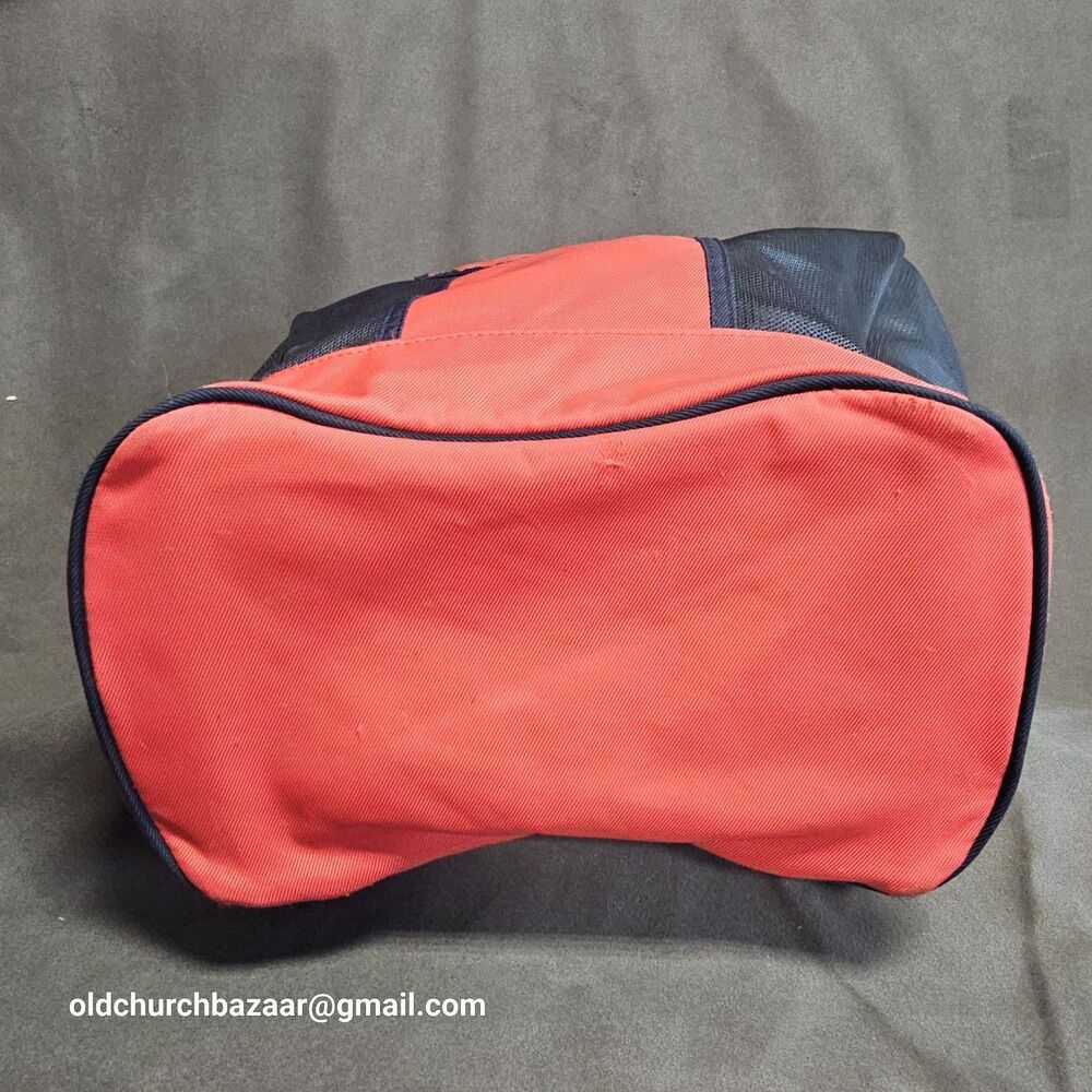 Navy Blue & Red NIKE Swooh Mesh Bag, Beach, Gym, Tote, Carry-On - Picture 4 of 11